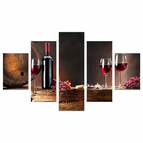 Quadro Vinhos Em Tela Canvas Cozinha Grande 200x100 - Quadros mais Menor preço em Quadro Vinhos Em Tela Canvas Cozinha Grande 200x100 - Quadros mais