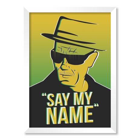 QUADRO WALTER WHITE BREAKING BAD - TAMANHO A2 - Moldura Branca Com Acrílico - Pôster no quadro Menor preço em QUADRO WALTER WHITE BREAKING BAD - TAMANHO A2 - Moldura Branca Com Acrílico - Pôster no quadro