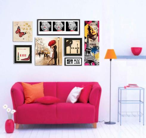 Quadros Decorativos Diversos Combo Kit com 7 Quadros - DPCB004 - Decore pronto Menor preço em Quadros Decorativos Diversos Combo Kit com 7 Quadros - DPCB004 - Decore pronto