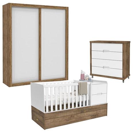 Quarto de Bebê 2 Portas Cômoda Gaveteiro Tutto New Berço Multifuncional Formare Branco Acetinado Teka Touch - Matic - Matic moveis Menor preço em Quarto de Bebê 2 Portas Cômoda Gaveteiro Tutto New Berço Multifuncional Formare Branco Acetinado Teka Touch - Matic - Matic moveis