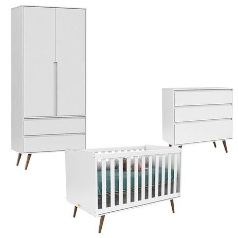 Quarto De Bebê 2 Portas Retro Clean Branco Acetinado Eco Wood - Matic - Matic moveis é ruim? Quarto De Bebê 2 Portas Retro Clean Branco Acetinado Eco Wood - Matic - Matic moveis é boa?