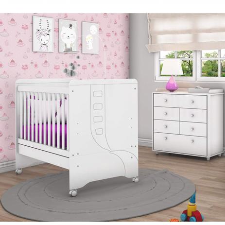 Quarto de Bebê Completo com Berço Mini Cama e Cômoda Benjamin Siena Móveis Branco é boa?