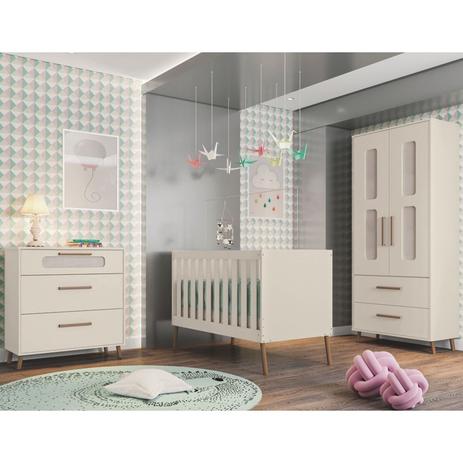 Quarto de Bebê Completo Retrô Bibi 2 Portas Off White - Móveis Estrela é boa?