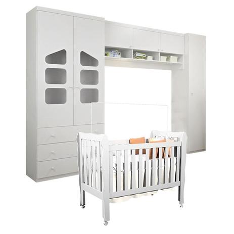 Quarto de Bebê Eloisa com Berço Americano Lila Branco Brilho - Phoenix Baby Menor preço em Quarto de Bebê Eloisa com Berço Americano Lila Branco Brilho - Phoenix Baby