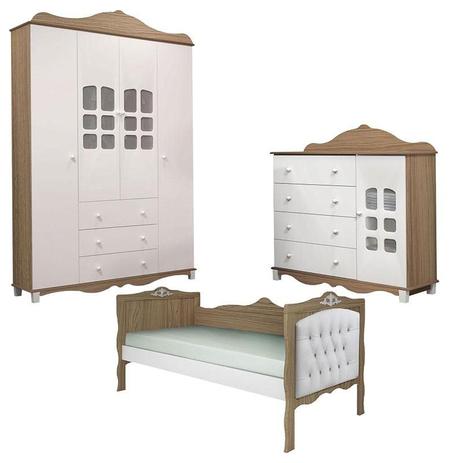 Quarto de Bebê Imperial 4 Portas com Cama Babá Realeza Wengue Capitonê Branco Canaã - Canaa baby Menor preço em Quarto de Bebê Imperial 4 Portas com Cama Babá Realeza Wengue Capitonê Branco Canaã - Canaa baby