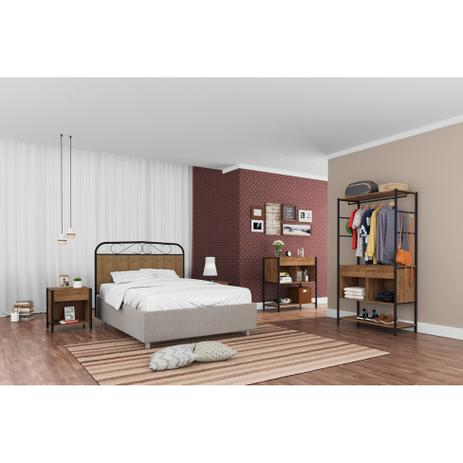 Quarto de Casal Decorado Europa Preto - Artefamol Menor preço em Quarto de Casal Decorado Europa Preto - Artefamol