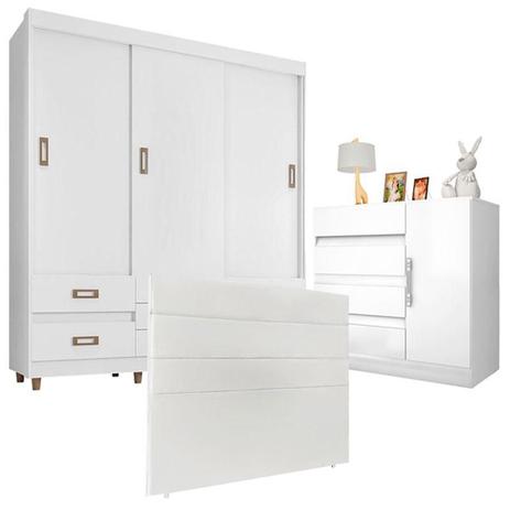 Quarto de Casal Guarda Roupa 37020 e Cômoda Exellence 8000 com Cabeceira Bia 140 cm Branco Araplac é ruim? Quarto de Casal Guarda Roupa 37020 e Cômoda Exellence 8000 com Cabeceira Bia 140 cm Branco Araplac é boa?