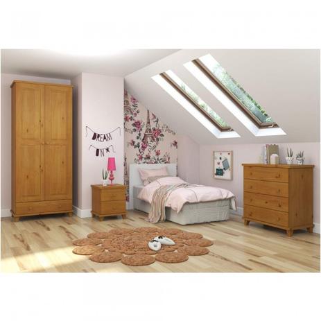Quarto de Solteiro Completo com Guarda Roupa, Criado Mudo e Cômoda Hugs Móveis Garapa - Móveis serpil Menor preço em Quarto de Solteiro Completo com Guarda Roupa, Criado Mudo e Cômoda Hugs Móveis Garapa - Móveis serpil