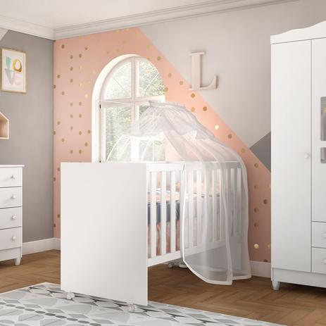 Quarto Infantil Ariel 3 Pts com Cômoda Gav Berço Mini Cama Gabi Branco Brilho - Carolina Móveis - Carolina moveis Menor preço em Quarto Infantil Ariel 3 Pts com Cômoda Gav Berço Mini Cama Gabi Branco Brilho - Carolina Móveis - Carolina moveis