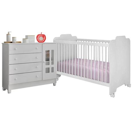Quarto Infantil com Cômoda Ariel e Berço Ternura Branco - Carolina Móveis/Peternella Móveis é boa?
