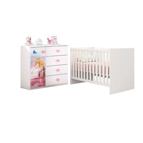 Quarto Infantil Com Cômoda Carruagem e Berço Branco -Qmovi é boa?