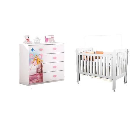 Quarto Infantil Com Cômoda Carruagem e Berço Lila Branco - Móveis Estrela é ruim? Quarto Infantil Com Cômoda Carruagem e Berço Lila Branco - Móveis Estrela é boa?