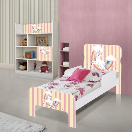 Quarto Infantil com Estante e Cama Unicórnio Meigo - Casah é boa?