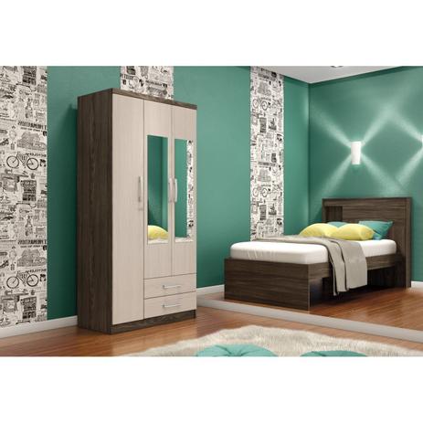 Quarto Infantil com Guarda Roupa com Espelho Londres e Cama Selfie Siena Móveis Moka/Fendi é boa?