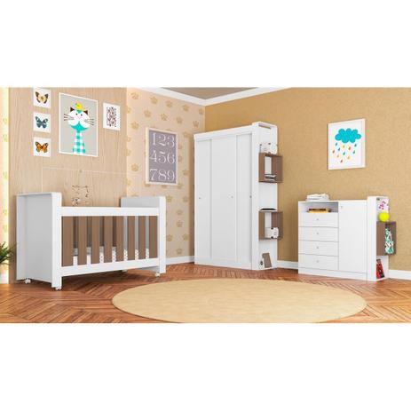 Quarto Infantil Completo com Berço cômoda e Roupeiro Doce Cheiro CJ011 - Art in Menor preço em Quarto Infantil Completo com Berço cômoda e Roupeiro Doce Cheiro CJ011 - Art in
