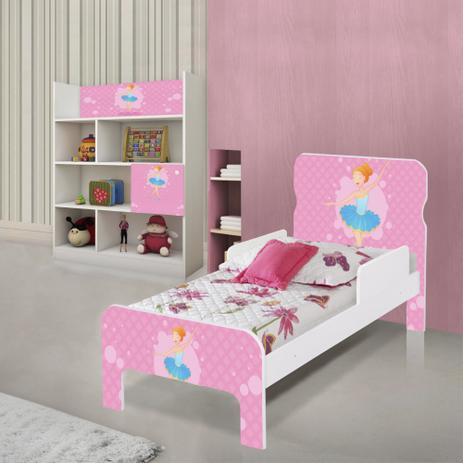 Quarto Infantil Completo com Estante e Cama Bailarina Clássica com Colchão - Casah é boa?