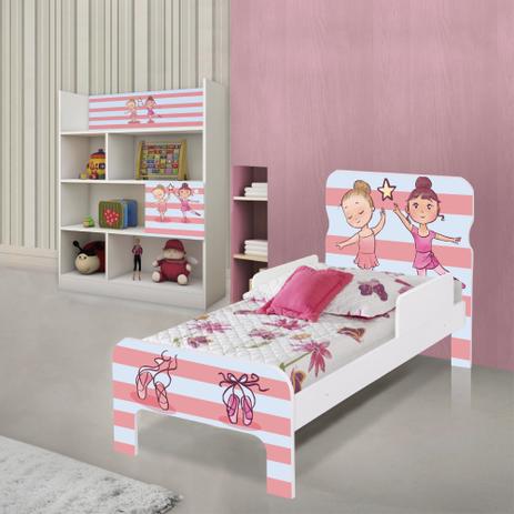 Quarto Infantil Completo com Estante e Cama Bailarinas - Casah é boa?