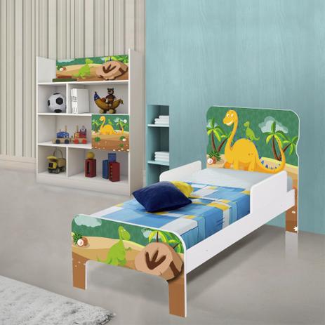 Menor preço em Quarto Infantil Completo com Estante e Cama Dinossauro - Casah