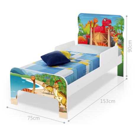 Quarto Infantil Completo com Estante e Cama Terra dos Dinossauros com Colchão - Casah Menor preço em Quarto Infantil Completo com Estante e Cama Terra dos Dinossauros com Colchão - Casah