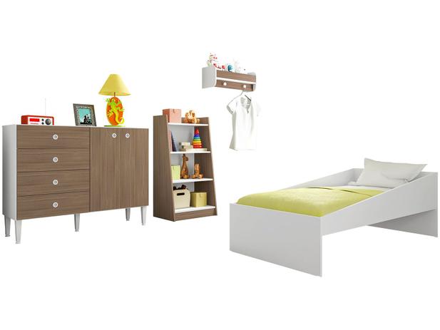Quarto Infantil Completo com Mini Cama Cômoda - e Estante Art In Móveis Meu Fofinho Alegria Menor preço em Quarto Infantil Completo com Mini Cama Cômoda - e Estante Art In Móveis Meu Fofinho Alegria