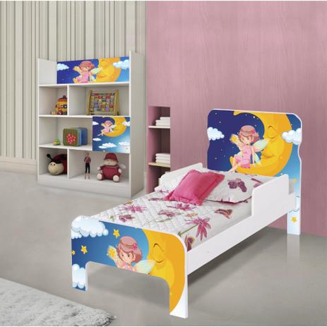 Quarto Infantil Completo Estante e Cama Fadinha Encantada - Casah Menor preço em Quarto Infantil Completo Estante e Cama Fadinha Encantada - Casah