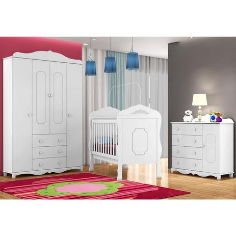 Quarto Infantil Completo Luiza com Berço Realeza - Moveis Canaã - Móveis canaã Menor preço em Quarto Infantil Completo Luiza com Berço Realeza - Moveis Canaã - Móveis canaã