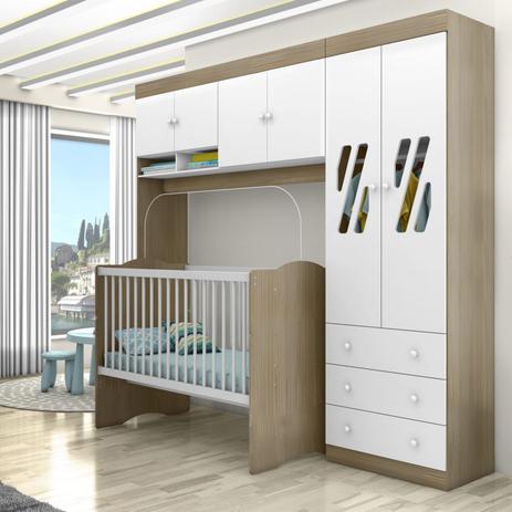 Quarto Infantil Completo Modulado com Berço Alegria Wengue - Moveis Canaã - Móveis Canaã Menor preço em Quarto Infantil Completo Modulado com Berço Alegria Wengue - Moveis Canaã - Móveis Canaã
