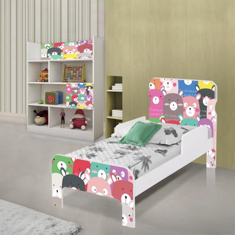 Quarto Infantil Estante e Cama Ursinhos Coloridos - Casah é boa?