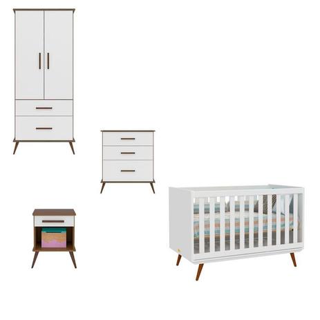 Quarto Infantil Gabi Amadeirado - Phoenix - Phoenix baby Menor preço em Quarto Infantil Gabi Amadeirado - Phoenix - Phoenix baby