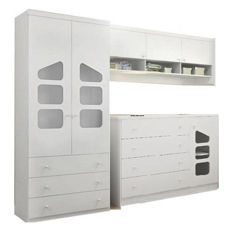 Quarto Infantil Guarda Roupa 2 Portas Modulo Aéreo E Cômoda Eloísa Phoenix - Phoenix Baby Menor preço em Quarto Infantil Guarda Roupa 2 Portas Modulo Aéreo E Cômoda Eloísa Phoenix - Phoenix Baby
