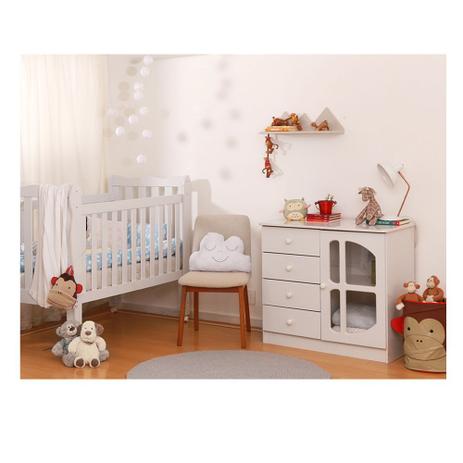 Quarto Infantil Lila Branco - Carolina móveis Menor preço em Quarto Infantil Lila Branco - Carolina móveis