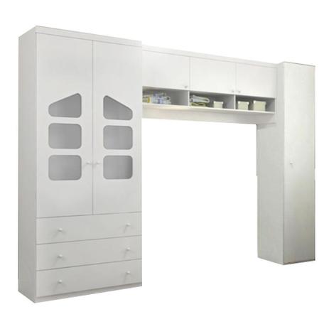 Quarto Infantil Modulado com Armário Aéreo com Nichos Eloísa - Phoenix Baby Menor preço em Quarto Infantil Modulado com Armário Aéreo com Nichos Eloísa - Phoenix Baby