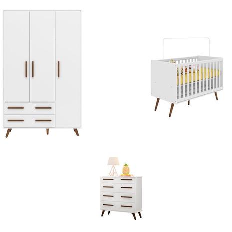 Quarto Infantil Retrô 3 Portas Branco - Qmovi é boa?