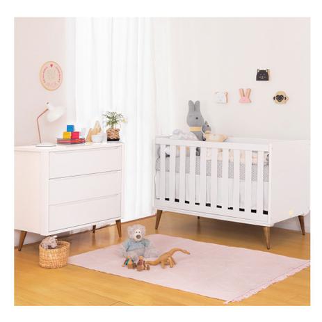 Quarto Infantil Theo Branco - Reller Menor preço em Quarto Infantil Theo Branco - Reller