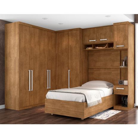 Menor preço em Quarto Modulado Gold Solteiro - Malbec - Framar móveis