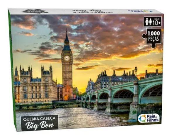 QUEBRA-CABEÇA 1000 PÇS - BIG BEN - PAIS e FILHOS Menor preço em QUEBRA-CABEÇA 1000 PÇS - BIG BEN - PAIS e FILHOS
