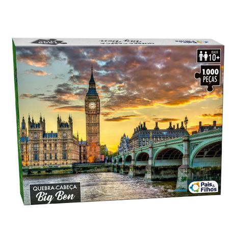 Quebra-Cabeça 1000 peças Big Ben - Pais e Filhos - Pais & Filhos Menor preço em Quebra-Cabeça 1000 peças Big Ben - Pais e Filhos - Pais & Filhos