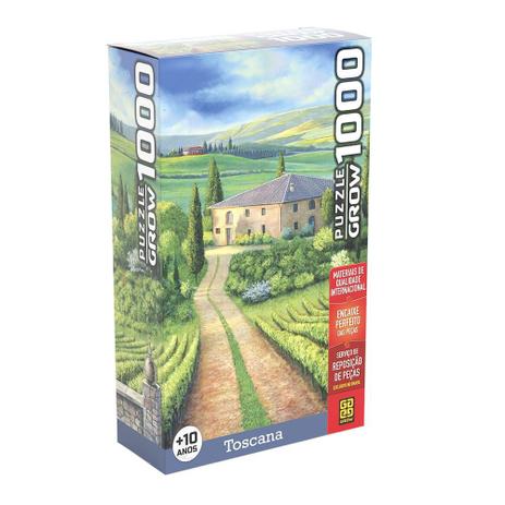Quebra-Cabeça 1000 Peças - Toscana - Grow Menor preço em Quebra-Cabeça 1000 Peças - Toscana - Grow
