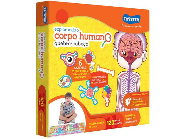 Quebra-cabeça 120 Peças Ciências - Explorando o Corpo Humano Toyster Menor preço em Quebra-cabeça 120 Peças Ciências - Explorando o Corpo Humano Toyster