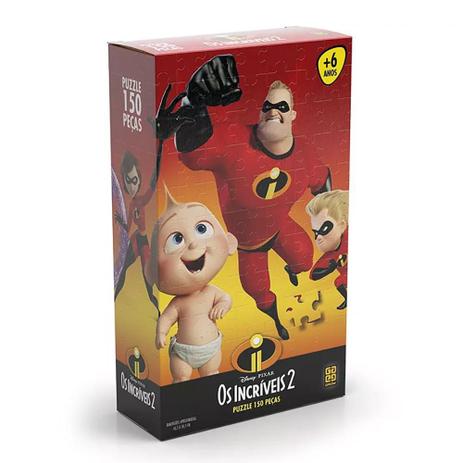 Quebra-Cabeça - 150 Peças - Disney - Pixar - Os Incriveis 2 - Grow Menor preço em Quebra-Cabeça - 150 Peças - Disney - Pixar - Os Incriveis 2 - Grow