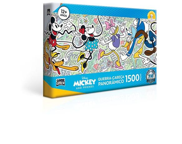 Quebra-Cabeça 1500 Peças A Turma do Mickey - Toyster Menor preço em Quebra-Cabeça 1500 Peças A Turma do Mickey - Toyster