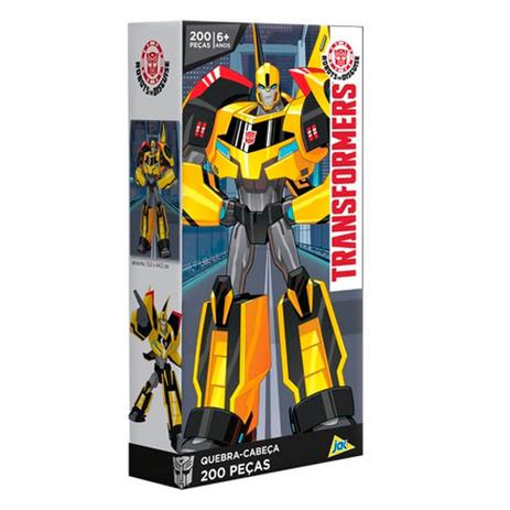 Quebra Cabeça 200 Peças Bumblebee Transformers Toyster Menor preço em Quebra Cabeça 200 Peças Bumblebee Transformers Toyster