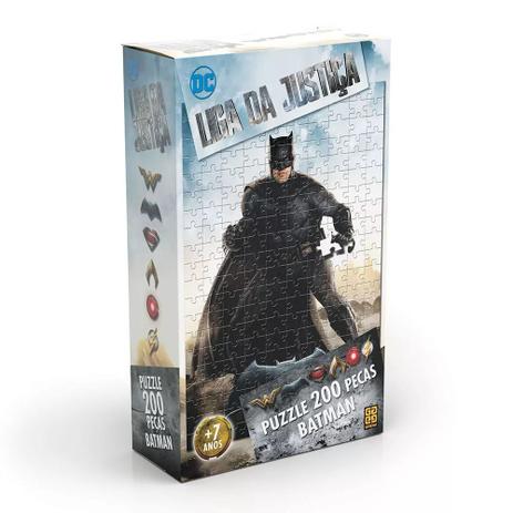 Quebra-Cabeça - 200 Peças - Dc Comics - Liga Da Justiça - Batman - Grow Menor preço em Quebra-Cabeça - 200 Peças - Dc Comics - Liga Da Justiça - Batman - Grow