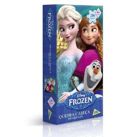 QUEBRA-CABECA 200 Peças Metalizado Frozen JAK 2140 Menor preço em QUEBRA-CABECA 200 Peças Metalizado Frozen JAK 2140