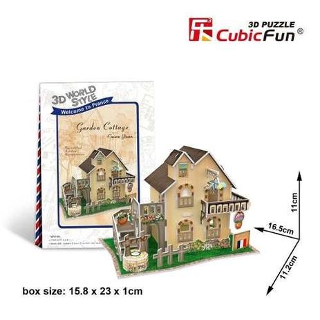 Quebra Cabeça 36 Pçs Nível Fácil 3d Cubic Fun Garden Cottage é boa?