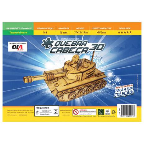 Jogo Quebra Cabeca 500PCS Tigre 3D Multikids BR1059 em Promoção na  Americanas