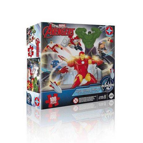 Quebra-Cabeça 3d Marvel Avengers 100 Peças Estrela Menor preço em Quebra-Cabeça 3d Marvel Avengers 100 Peças Estrela
