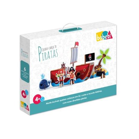 Quebra- Cabeça 3D Piratas - Babebi Menor preço em Quebra- Cabeça 3D Piratas - Babebi