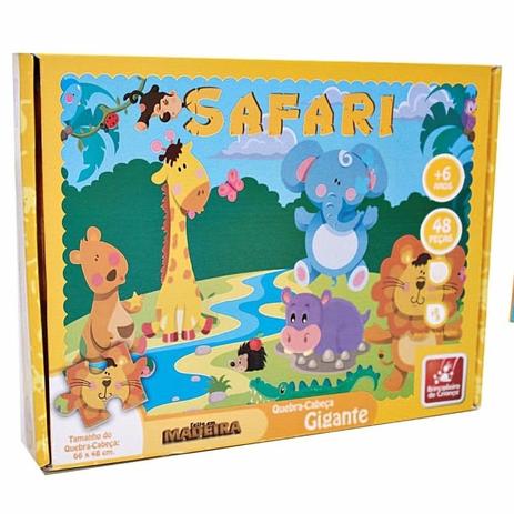 Quebra cabeça 48 pçs gigante safari - B. de criança Menor preço em Quebra cabeça 48 pçs gigante safari - B. de criança