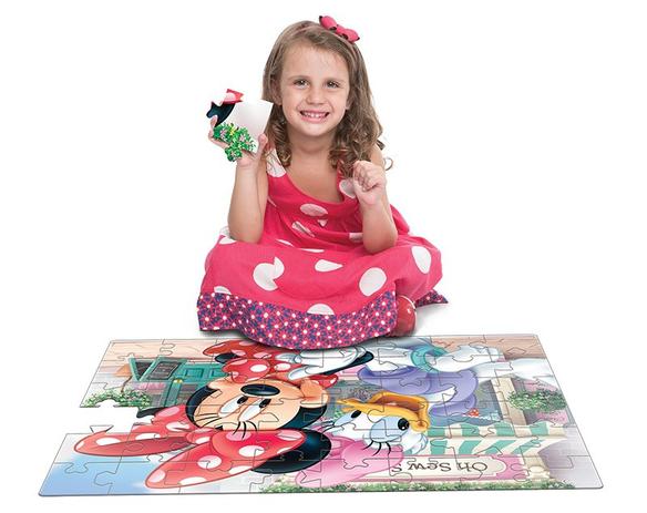Quebra-Cabeça 48 Peças Minnie Mouse - Toyster Menor preço em Quebra-Cabeça 48 Peças Minnie Mouse - Toyster